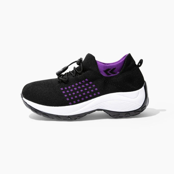 Ortho Stretch Cushion Shoes - Midnight Black