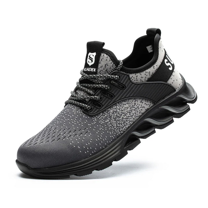 Ortho Reinforced Safety Steel Toe Boots - Grey